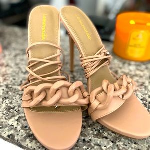 Lemonade Lace Up Heels
